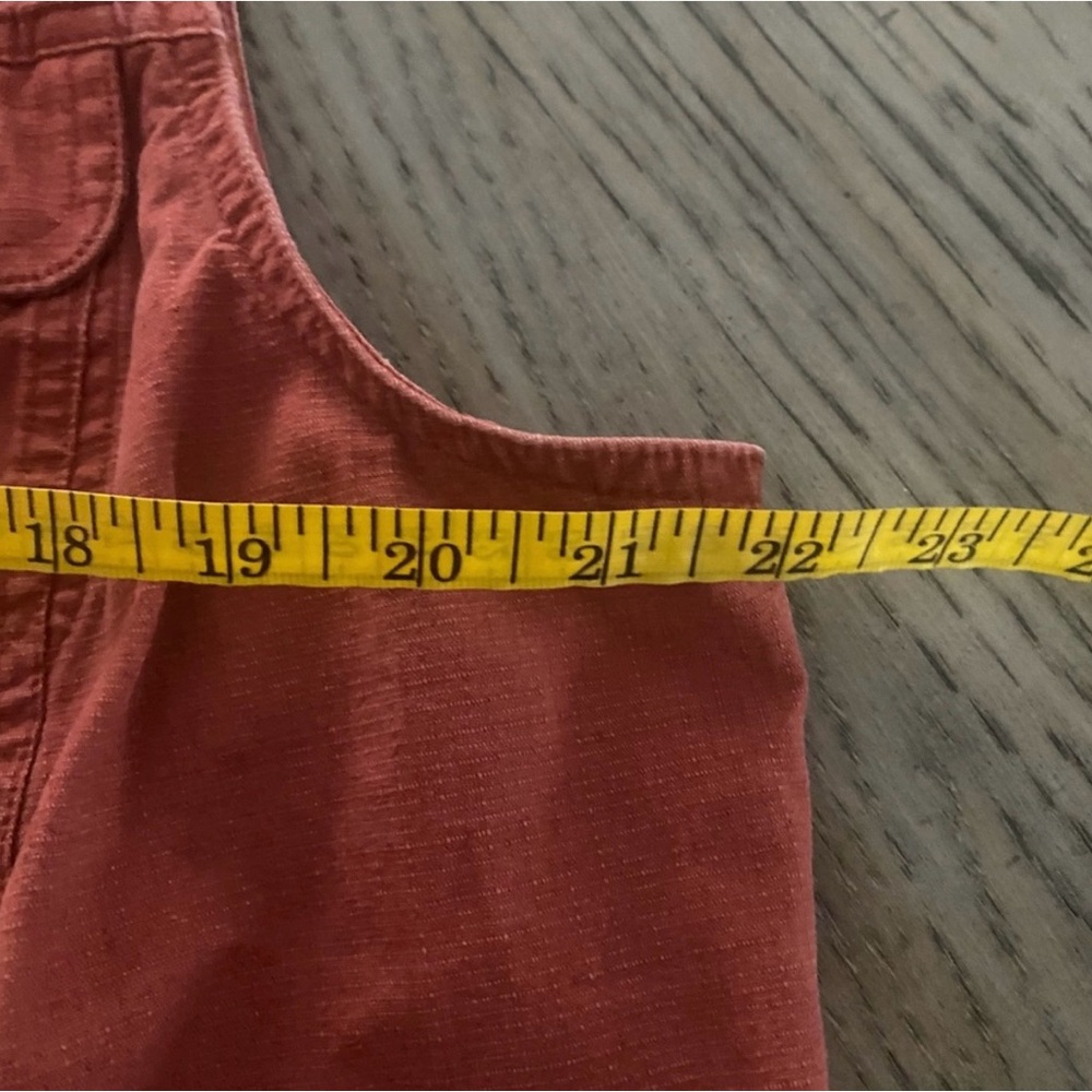 Rust Sleeveless Vest with Pockets - Picture 3 of 11